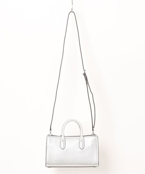 MICHAEL KORS 美品2way シルバー ハンドバッグ ショルダーバック MICHAEL KORS（マイケルコース） 2WAYバッグ FREE シルバー レディース