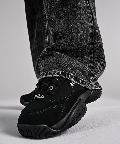 「FILA」 ローカットスニーカー 27.0cm ブラック レディース_画像3