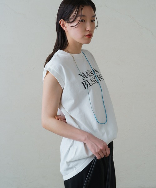 「LOUNGEDRESS」 ノースリーブトップス FREE ネイビー レディース_画像7