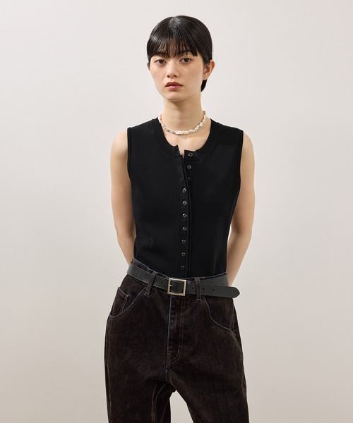 ADAM ET ROPE'（アダムエロペ） tシャツ 半袖 ミニカーディガンセット