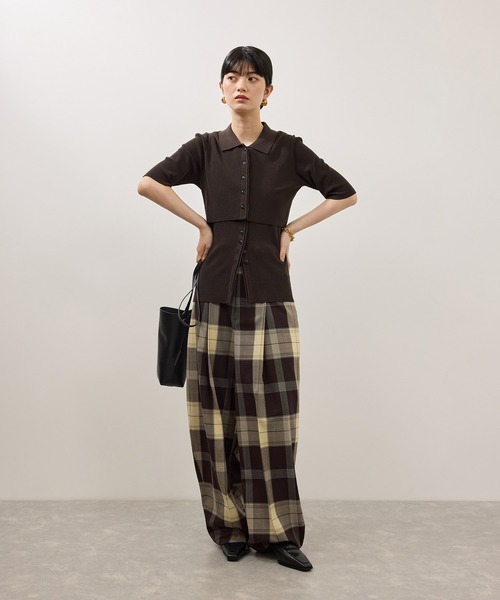 ADAM ET ROPE'（アダムエロペ） tシャツ 半袖 ミニカーディガンセット