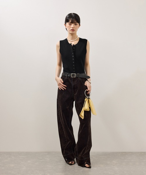 ADAM ET ROPE'（アダムエロペ） tシャツ 半袖 ミニカーディガンセット