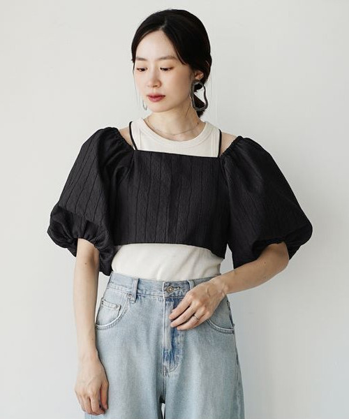 「e-zakkamania stores」 半袖ブラウス M ブラック レディース_画像5