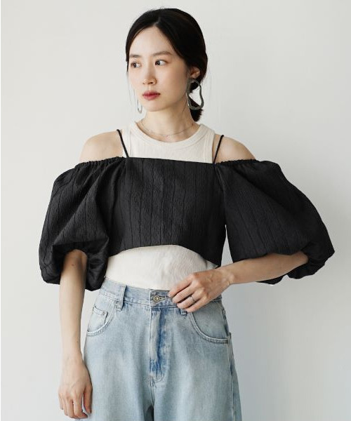 「e-zakkamania stores」 半袖ブラウス M ブラック レディース_画像9