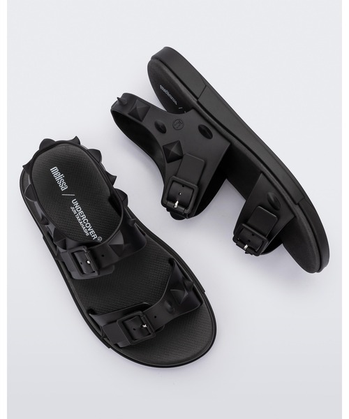 「melissa」 フラットサンダル「UNDERCOVERコラボ」 38 グリーン レディース_画像4