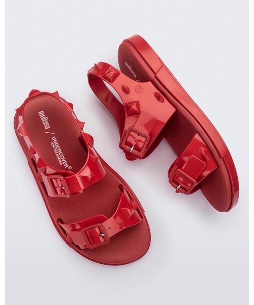 「melissa」 フラットサンダル「UNDERCOVERコラボ」 38 グリーン レディース_画像7