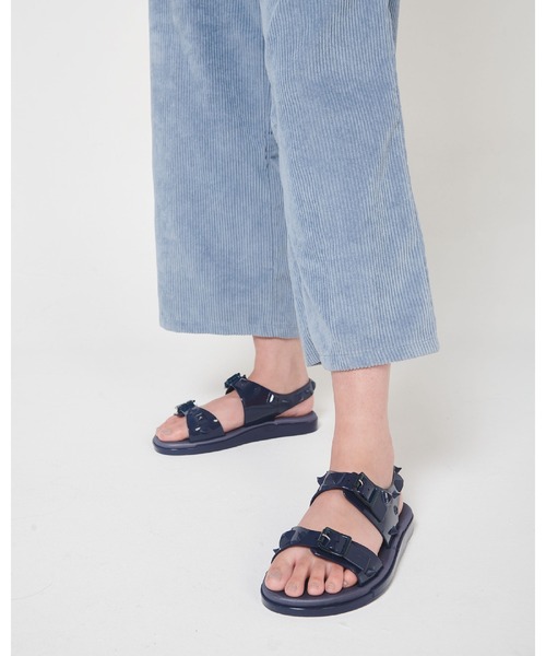 「melissa」 フラットサンダル「UNDERCOVERコラボ」 38 グリーン レディース_画像9