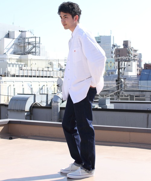 Danton（ダントン） 長袖シャツ 42 サックスブルー メンズ : ZOZOTOWN