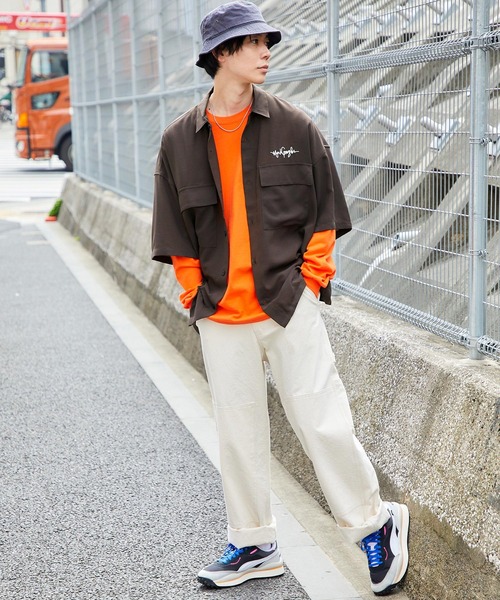 Mark Gonzales（マークゴンザレス） 七分袖 シャツ メンズ レディース