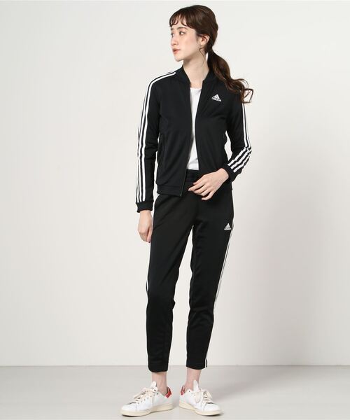 (取寄) アディダス レディース エッセンシャル 3ストライプ フリース パンツ adidas women Essentials 3-Stripes Fleece Pants Tent Green adidas（アディダス） ジャージ エッセンシャルズ 3ストライプス