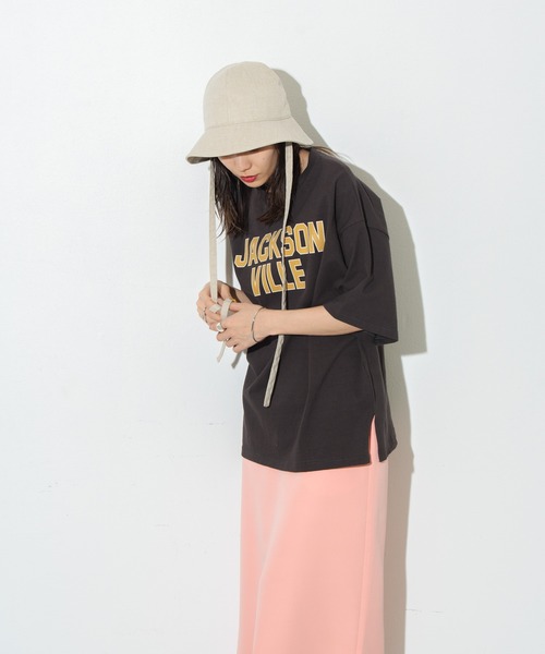 tシャツ Tシャツ ビッグカレッジロゴプリントTシャツ|ZOZOTOWN |04