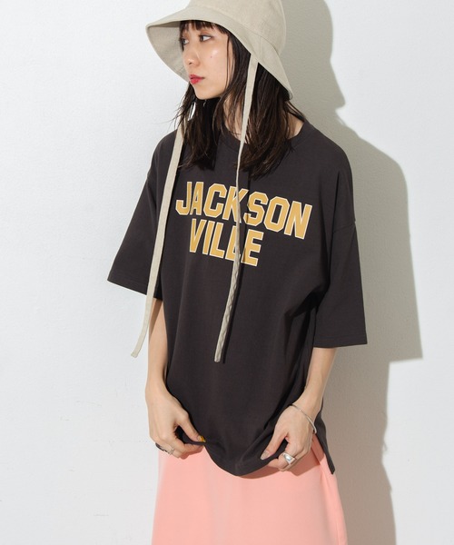 tシャツ Tシャツ ビッグカレッジロゴプリントTシャツ|ZOZOTOWN |05