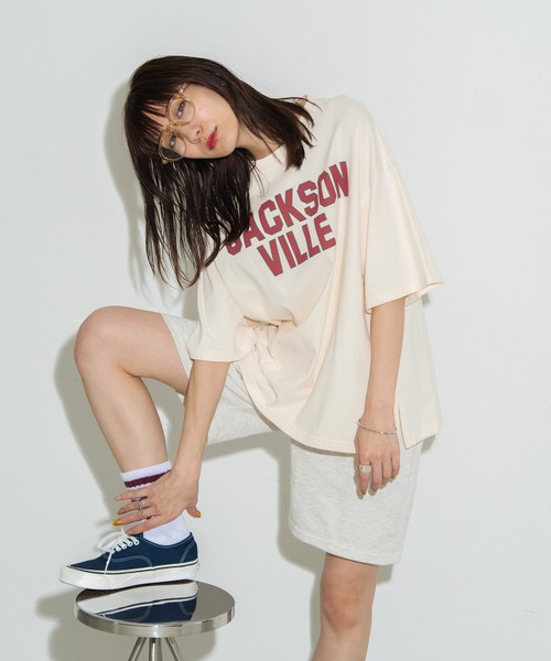 tシャツ Tシャツ ビッグカレッジロゴプリントTシャツ|ZOZOTOWN |19