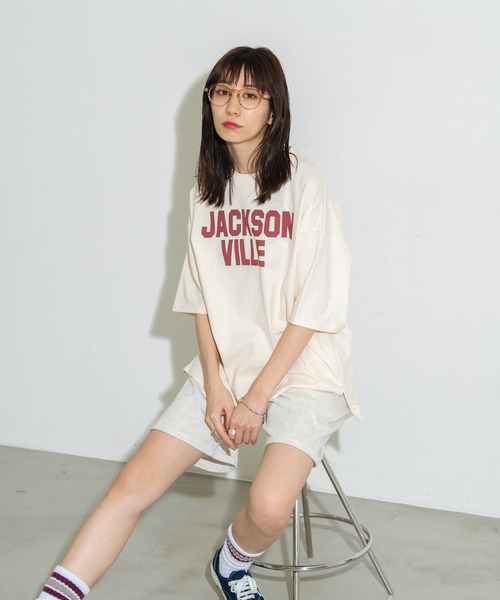 tシャツ Tシャツ ビッグカレッジロゴプリントTシャツ|ZOZOTOWN |20