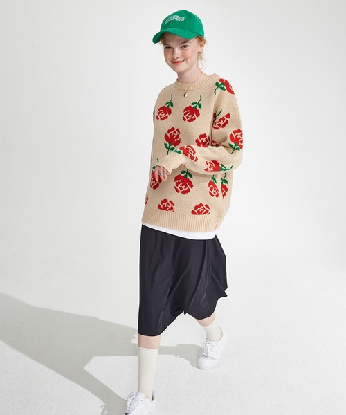 ショップ ニット PayPayモール店 - 通販 - PayPayモール WONDER VISITOR/Rose柄ニットプルオーバー 2239635 ZOZOTOWN ✶ーター