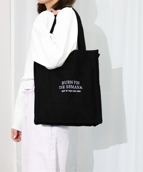 Per sist ence（パーシエンス） トートバッグ スクエアロゴトート