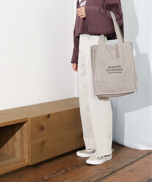 Per sist ence（パーシエンス） トートバッグ スクエアロゴトート