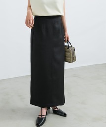 CELINE 黒 タイトロングスカート ツイルストレッチタイトスカート（ロング・マキシ丈スカート