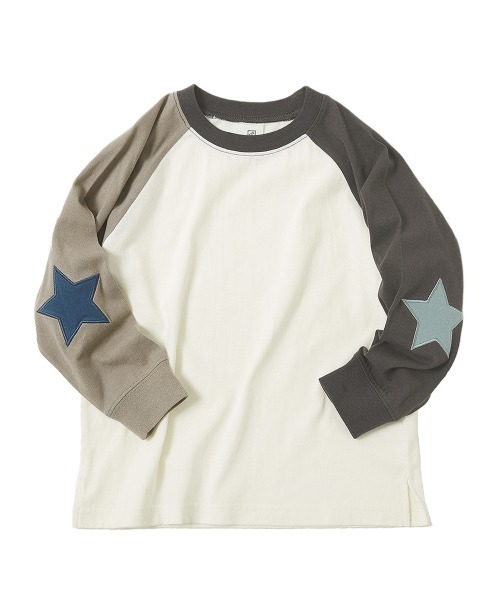 devirock（デビロック） tシャツ エルボーパッチ 長袖Tシャツ キッズ