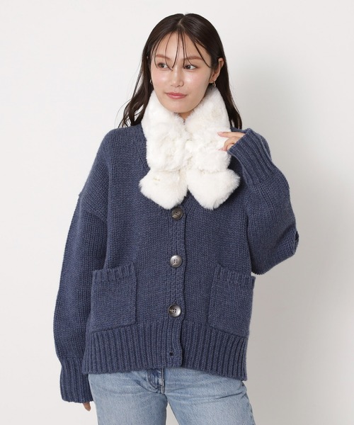新品　おリボンマフラー　タグ付 新色追加】フェイクファー リボンマフラー（マフラー）｜PAUL&JOE