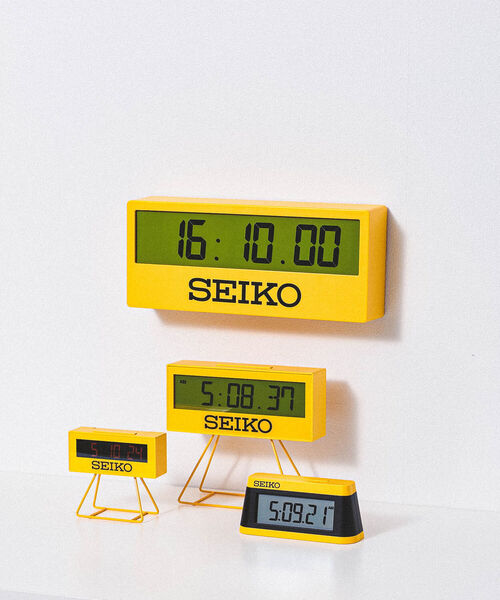 SEIKO デジタル時計 イエロー セイコー スポーツタイマー