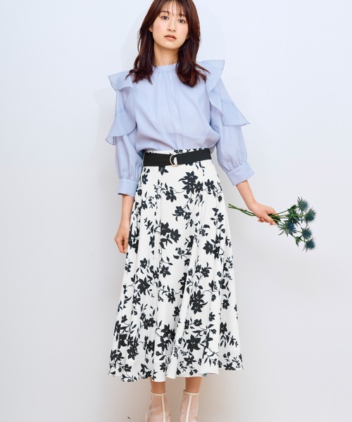 Noela スカート 単色花柄フレアスカート : ZOZOTOWN Yahoo!店