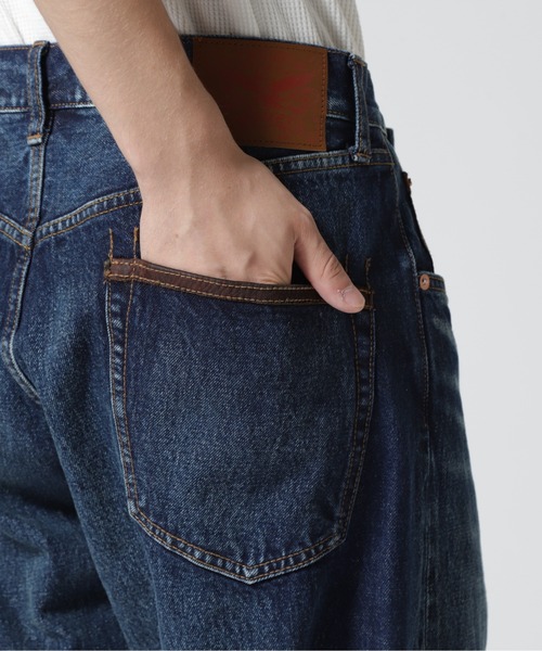 本革レザーパッチ デニムパンツ LEATHER PATCH DENIM PANTS / レザーパッチ デニムパンツ / AVIREX