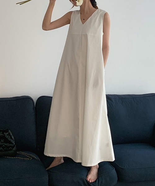 FREE STYLISTS ワンピース YUGA_YGMC Vネック Aラインワンピース
