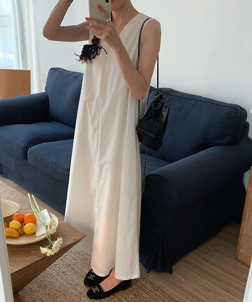 FREE STYLISTS ワンピース YUGA_YGMC Vネック Aラインワンピース