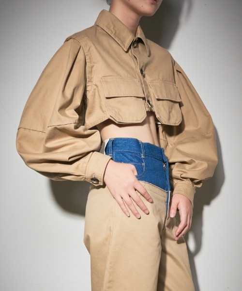 leinwande（ラインヴァンド） ブルゾン アウター Short Shirts Jacket