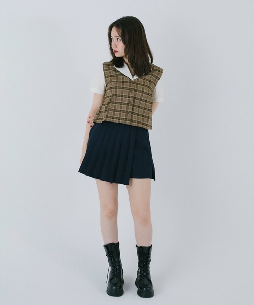 ブラウス シャツ ビッグカラー ドッキングブラウス TINA：JOJUN レディース 000000015270-01-m.jpg?t=