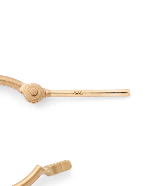 ANEMONE（アネモネ） ピアス セミマットフープピアス「K10