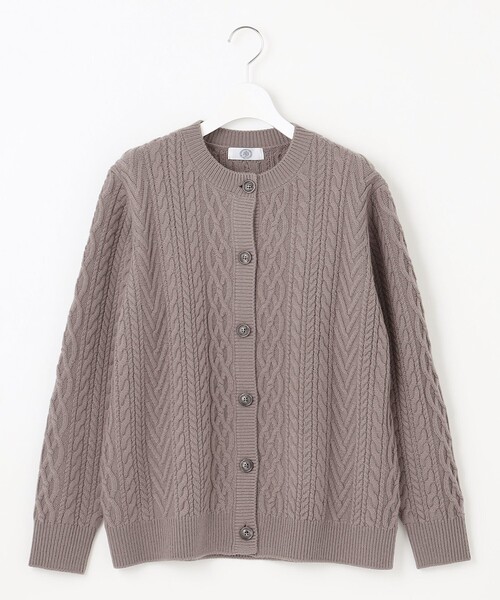 カーディガン 「洗える」EIGER CORD アラン カーディガン レディース 洗える】EIGER CORD アラン カーディガン / J.PRESS LADIES L