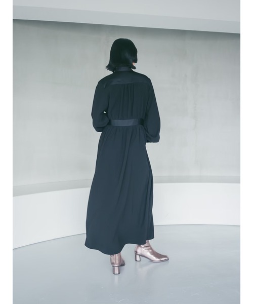 ワンピース marte sahara Gather Sleeve Choker Dress sahara ワンピース Choker Design Dress/チョーカーデザイン