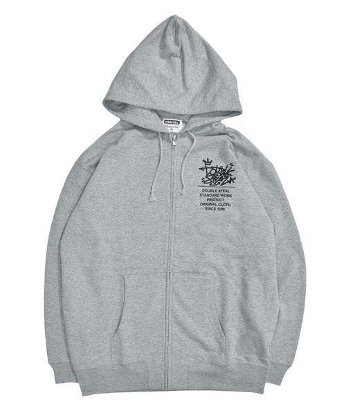 世界的に有名な Zipup Vintage 陰陽 XL グレー 陰陽パーカー ダブル