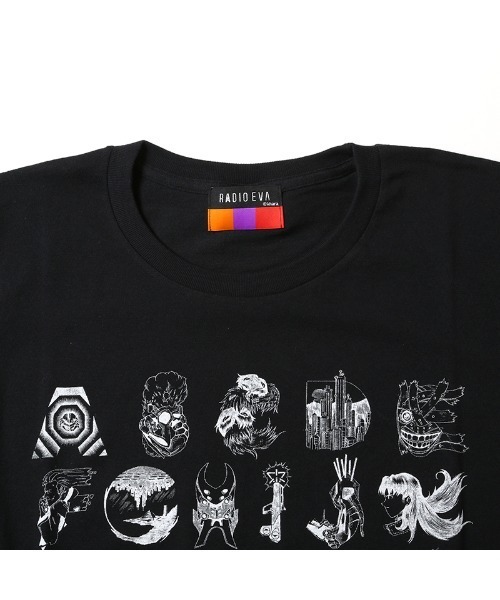 TYPOGRAPHY OF EVA index T-Shirt β（WHITE×BLACK） エヴァンゲリオン公式アパレルブランド【RADIO EVA Online Store】