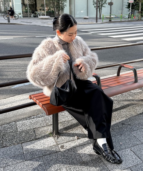 feepur（フェピュール） パンツ サスペンダーハイウエストパンツ