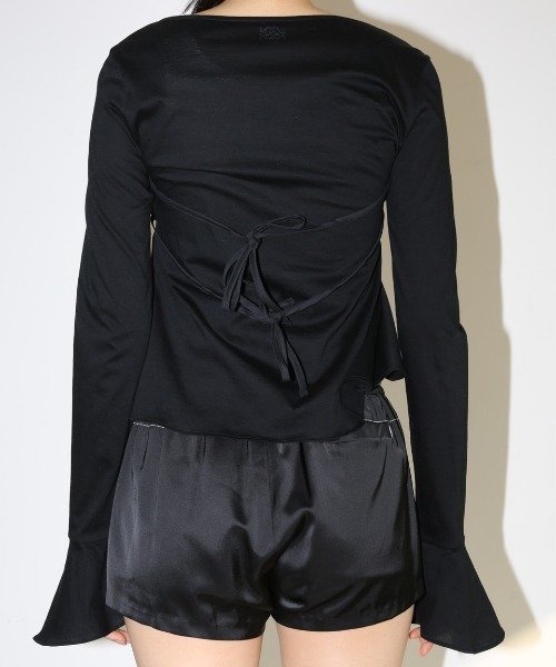 Kijun（キジュン） ブラウス シャツ Shirring Tie Blouse シャーリング