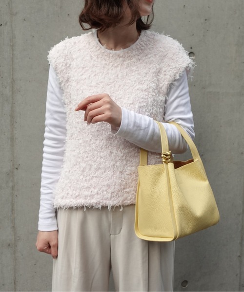 ハンドバッグ 「NiiNa」「高品質牛革」本革レザー2wayバケットバッグ（ポーチ付き）_22