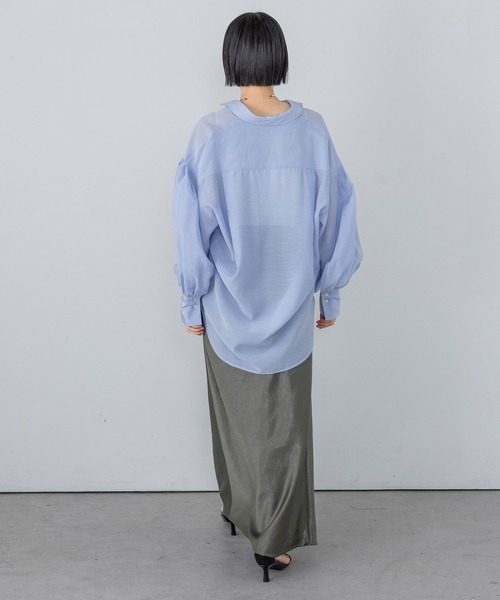 A part by ブラウス シャツ 「追加1」シアーオーバーシャツ