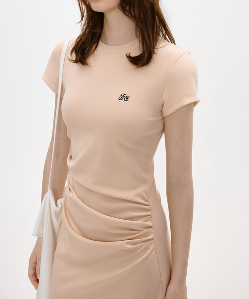 fano studios ショートスリーブ ギャザーワンピース　Sサイズ ショートスリーブ ギャザーワンピース FC24L037【Fano Studios