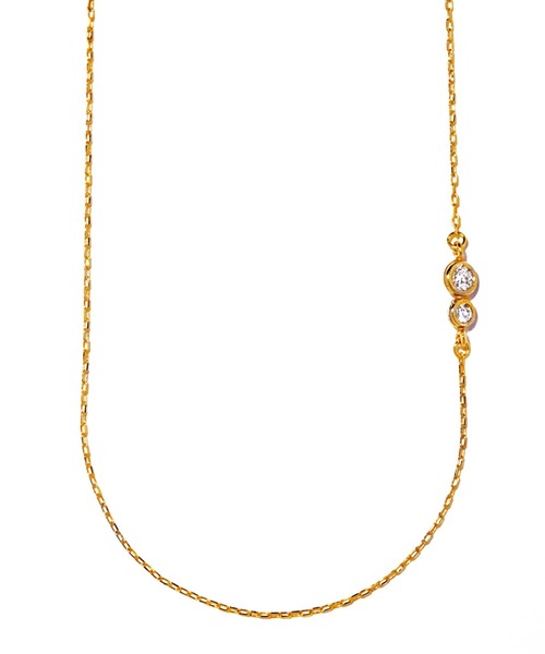 les bonbon（ルボンボン） ネックレス 「les bonbon」two diamond