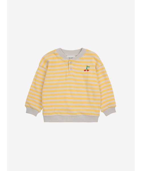 BOBO CHOSES（ボボショーズ） トレーナー Baby Stripes buttoned