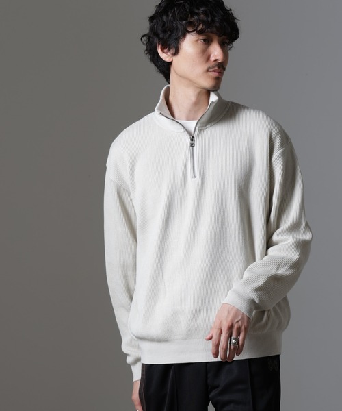 トップス crepuscule crepuscule crepuscule/別注 ハーフジップ プルオーバー メンズ