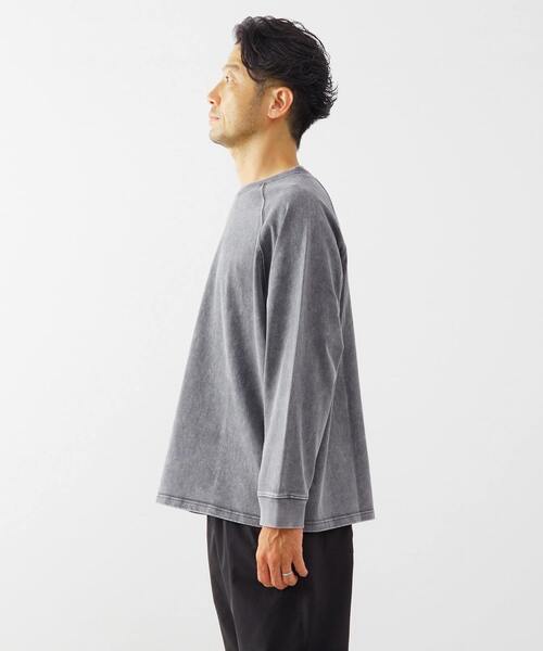 メンズメルローズ（MEN’S MELROSE）/【ONEITA/オニータ】Super heavy weight Chemi wash L/S tee MEN'S MELROSE tシャツ 「ONEITA/オニータ」Super heavy weight Chemi