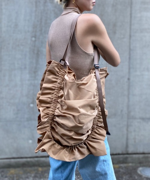 SOLPRESA（ソルプレーサ） エコバッグ ○3WAYフリルトート/ショルダー