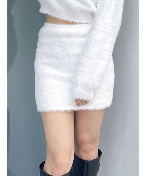 GYDA スカート シャギータイトスカートライクショートパンツ
