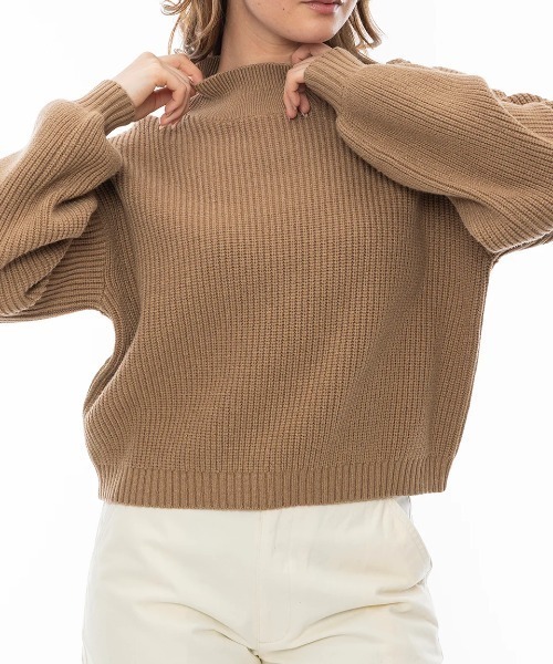 ニット セーター RVCA レディース DREAM CYCLE SWEATER セーター/ルーカローゲージモックネックセーター レディース