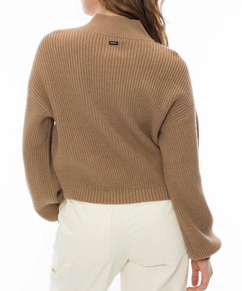 ニット セーター RVCA レディース DREAM CYCLE SWEATER セーター/ルーカローゲージモックネックセーター レディース RVCA ニット セーター レディース DREAM CYCLE SWEATER セーター