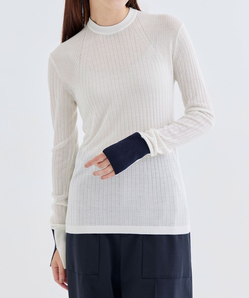 マーガレットハウエル／定価2.8万円 やわらかコットンVネック